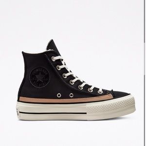 Converse platform high tops- Sherpa lined!!